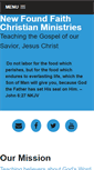 Mobile Screenshot of newfoundfaithministries.org